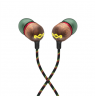 Marley Wired Earbuds | Smile Jamaica | Built-in microphone | USB Type-C | Rasta