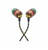 Marley Wired Earbuds | Smile Jamaica | Built-in microphone | USB Type-C | Rasta