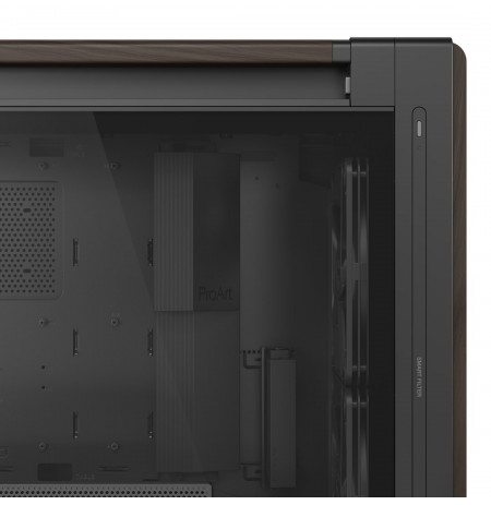 ASUS ProArt PA602 Wood Edition Modern Black - Tempered Glass Panel Midi Tower Black, Wood