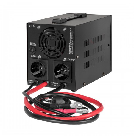 KEMOT PROsinus-500-LiFePo4 emergency power supply – a pure sine wave inverter with a 12V charging function, 230V, 500VA/300W