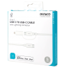 USB-C - USB-C + Lightning adapteris DELTACO, 2 in 1, 1 m, baltas / IPLH-442-1 / 1903217