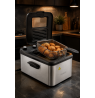 Brock DF 3001 SS 3,2L 2200W, Black/Steel
