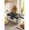 Brock DF 3001 SS 3,2L 2200W, Black/Steel