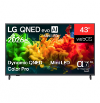LG QNED 4K evo AI Mini LED TV | 43QNED8EB3F | 43 | Smart TV | webOS | UHD | Black