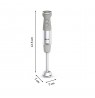 Tefal Quickchef+ HB673B30 blender Immersion blender 1000 W Grey, Stainless steel