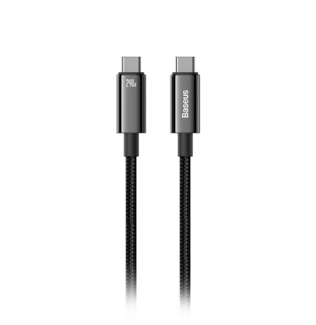 Kabel Baseus Tungsten Gold USB-C to USB-C 480 Mb/s QC 240 W PD 2 m Black