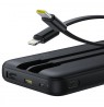 Baseus Lipow Powerbank with dual built-in cable and display 10000mAh 22.5W Black