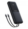 Baseus Lipow Powerbank with dual built-in cable and display 10000mAh 22.5W Black