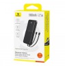 Baseus Lipow Powerbank with dual built-in cable and display 10000mAh 22.5W Black
