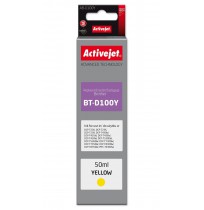 Activejet AB-D100Y Ink cartridge for Brother printers, replacement for Brother BT-D100Y, Supreme, 50 ml, yellow