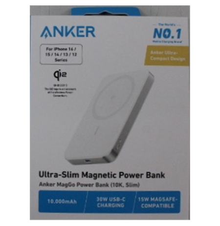 SALE OUT. | Anker Power Bank | MagGo | 10000 mAh | White | DEMO