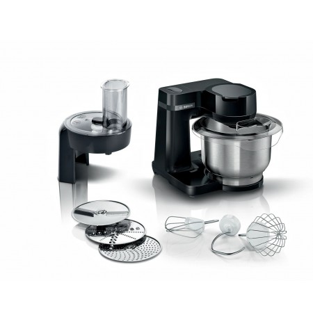 Bosch Serie 2 MUMS2EB01 food processor 700 W 3.8 L Black, Stainless steel