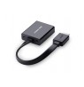 Ugreen 40248 video cable adapter 0.16 m VGA (D-Sub) HDMI + Micro-USB Black