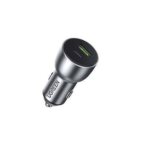 Ugreen 60980 mobile device charger Universal Silver Cigar lighter Fast charging Auto