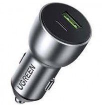 Ugreen 60980 mobile device charger Universal Silver Cigar lighter Fast charging Auto