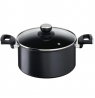 TEFAL | Unlimited Stewpot | G2554672 | 5 L | Aluminum | Dishwasher proof | Lid included | Black