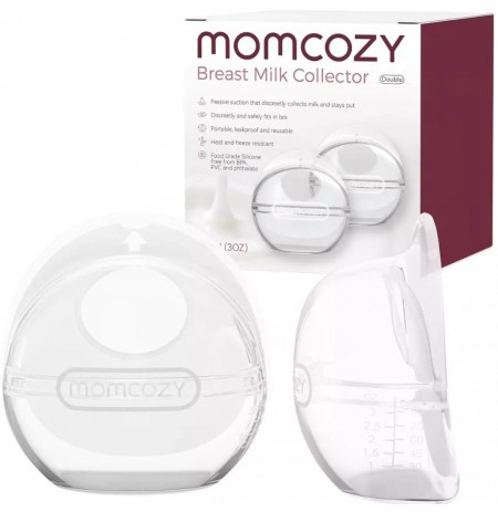 Momcozy reusable milk collector, 90 ml, set of 2