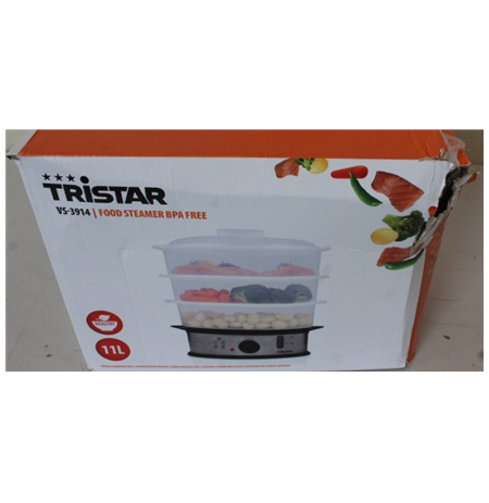 SALE OUT. Tristar | Food Steamer | VS-3914 | Silver | 1200 W | Capacity 11 L | DAMAGED PACKAGING | Number of baskets 3