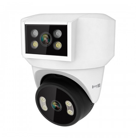 WiFi camera Kruger&Matz Connect C180 2x Lens PTZ 360° 2K Tuya Smart Life Color Night Audio AI