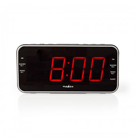 Nedis CLAR004BK alarm clock Digital alarm clock Black
