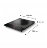 Philips 5000 series HD5850/90 hob Black, Grey Countertop 29.5 cm Zone induction hob 1 zone(s)