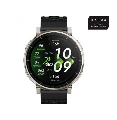 Amazfit Active 3 3.35 cm (1.32") AMOLED Digital 466 x 466 pixels Touchscreen Gold GPS (satellite)
