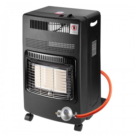 Gas patio heater with gas cylinder regulator and hose 4200W