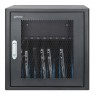 Manhattan Laptop Charging Cabinet Desktop via AC Adapter (EU) 10-bay, Install device's AC Adapter (power cables) into unit,