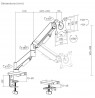 Deltaco ARM-534-B TV mount/stand 81.3 cm (32") Black