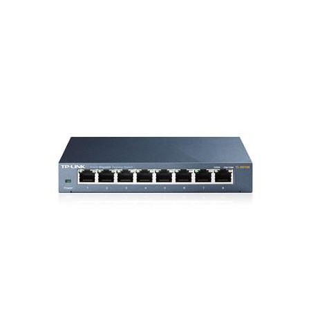 TP-LINK Switch TL-SG108 Unmanaged, Desktop, 1 Gbps (RJ-45) ports quantity 8, Power supply type External