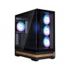 Zalman P40 NAMU, ATX Mid Tower PC Case, 4  x 120mm ARGB Fans, Black