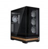 Zalman P40 NAMU, ATX Mid Tower PC Case, 4  x 120mm ARGB Fans, Black