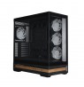 Zalman P40 NAMU, ATX Mid Tower PC Case, 4  x 120mm ARGB Fans, Black