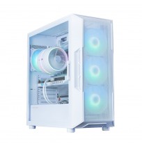 Zalman I3 NEO ARGB V2, ATX Mid Tower PC Case, 4 x 120mm ARGB Fans, White