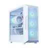 Zalman I3 NEO ARGB V2, ATX Mid Tower PC Case, 4 x 120mm ARGB Fans, White