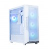 Zalman I3 NEO ARGB V2, ATX Mid Tower PC Case, 4 x 120mm ARGB Fans, White