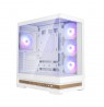 Zalman P40 NAMU, ATX Mid Tower PC Case, 4  x 120mm ARGB Fans, White