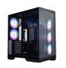 Zalman D50, ATX Mid Tower PC Case, 3  x 120mm Fans, Black