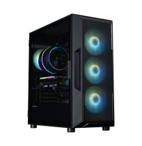 Zalman I3 NEO ARGB V2, ATX Mid Tower PC Case, 4 x 120mm ARGB Fans, Black