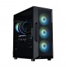Zalman I3 NEO ARGB V2, ATX Mid Tower PC Case, 4 x 120mm ARGB Fans, Black