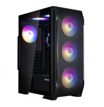 Zalman N7 PLUS V2,  ATX Mid Tower PC Case, 6  x 120mm RGB Fans, 1 x 120mm Fan, Black