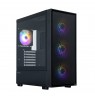 Zalman S6, ATX Mid Tower PC Case, 3 x 140mm FRGB Fans, 1 x 120mm FRGB Fans, Black