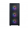 Zalman S6, ATX Mid Tower PC Case, 3 x 140mm FRGB Fans, 1 x 120mm FRGB Fans, Black