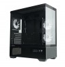 Zalman CHRONIX V2, ATX Mid Tower PC Case, 3 x 120mm ARGB Fans, Black