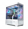 Zalman CHRONIX V2, ATX Mid Tower PC Case, 3 x 120mm ARGB Fans, White