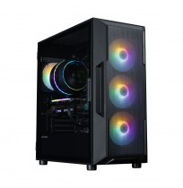 Zalman I3 NEO V2, ATX Mid Tower PC Case, 4 x 120mm RGB Fans, Black
