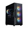 Zalman I3 NEO V2, ATX Mid Tower PC Case, 4 x 120mm RGB Fans, Black