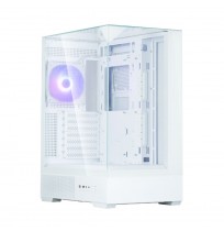 Zalman P40 PRISM PLUS, ATX Mid Tower PC Case, 3  x 120mm ARGB Fans, White