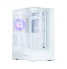 Zalman P40 PRISM PLUS, ATX Mid Tower PC Case, 3  x 120mm ARGB Fans, White