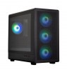 Zalman M5,  mATX Mini Tower PC Case, 120mm ARGB x 4, Black
